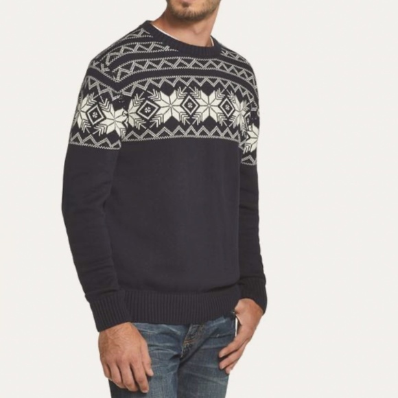 Weatherproof Vintage Snowflake Men's Sweater - Picture 1 of 7